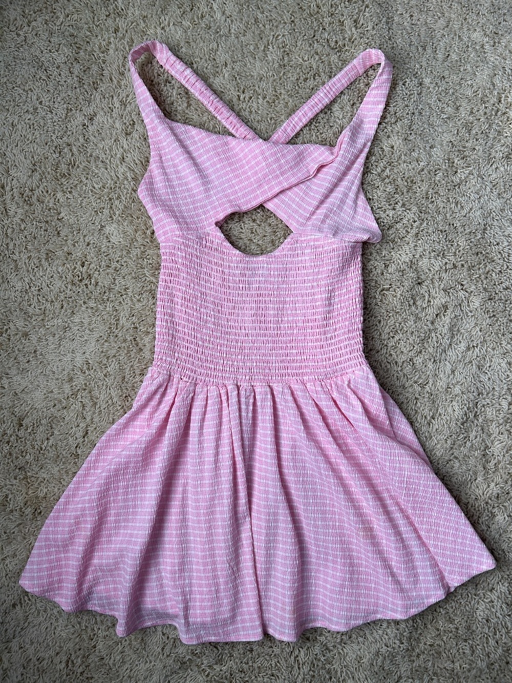 Princess Polly Pink & White Sundress
Size 0